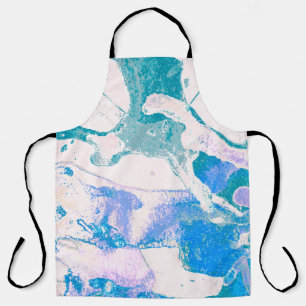 Artistic Texture. Bright Violet Border. Violet Art Apron