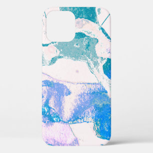 Artistic Texture. Bright Violet Border. Violet Art iPhone 12 Case