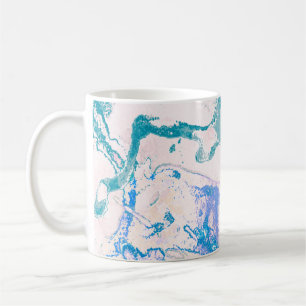 Artistic Texture. Bright Violet Border. Violet Art Coffee Mug