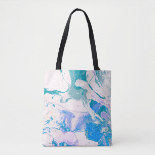 Artistic Texture. Bright Violet Border. Violet Art Tote Bag