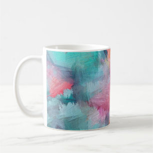 Artistic Texture: Colorful Abstract Wallpaper Coffee Mug