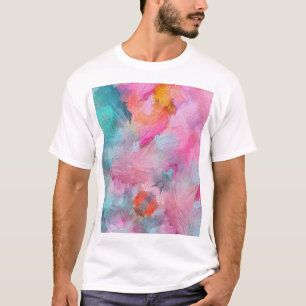 Artistic Texture: Colourful Abstract Wallpaper T-Shirt