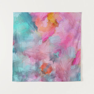 Artistic Texture: Colourful Abstract Wallpaper Tapestry