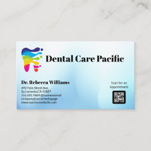 Artistic Tooth Logo   Dentist Business Card