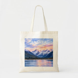 Artistic Travel Lovers Alaska Coastal Scenery  Tote Bag