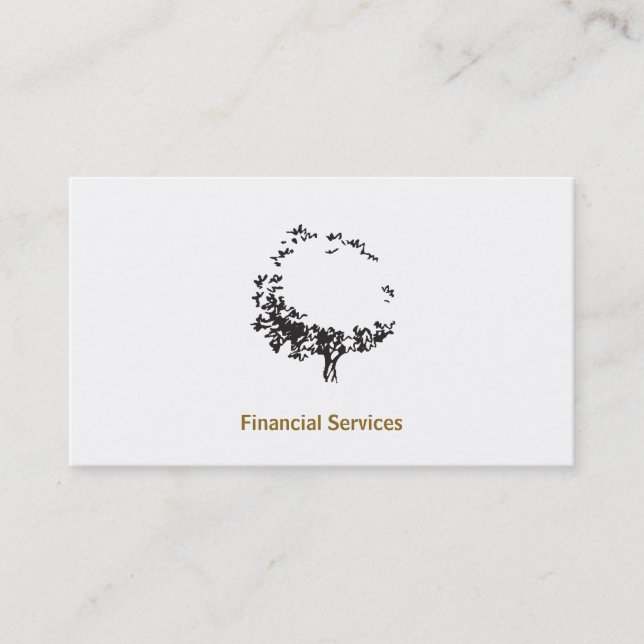 Artistic Tree Business Card (Front)