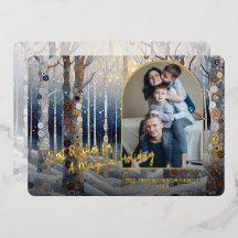 Artistic Trendy Classic Winter Wonderland Art Gold