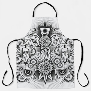 Artistic Tribal Design Apron