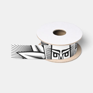 Artistic Tribal Design Satin Ribbon