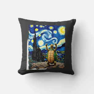 Artistic Turtle Shirt Starry Night Turtle (1) Cushion