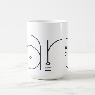 Artistic Typography ART Coffee Mug