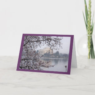 Artistic view of Cherry Blossoms at Tidal Basin Card
