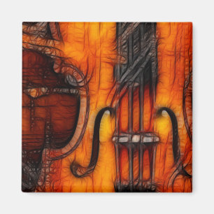 Artistic Violin Magnet