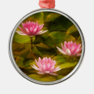 Artistic water lilies, California Metal Tree Decoration