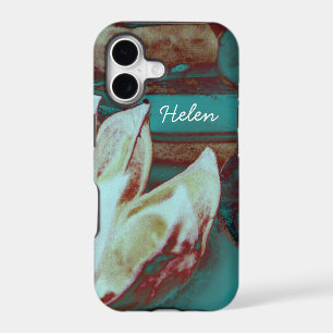 Artistic Water Lilly in Red and Blue Case-Mate iPh