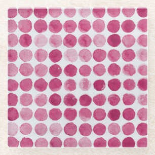 Artistic Watercolor Background Splash Glass Coaster