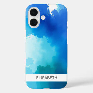 Artistic Watercolor Background Your Name Case-Ma iPhone 16 Case