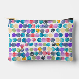 Artistic Watercolor Bold Abstract Accessory Pouch