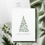 Artistic Watercolor Christmas Cards<br><div class="desc">Send heartfelt holiday cheer with these personalised Christmas cards, featuring elegant watercolor and ink botanical artwork by Victoria Grigaliunas of Do Tell A Belle. A perfect blend of modern minimalism and timeless charm, these Zazzle Christmas cards showcase delicate line art paired with soft red and green hues—ideal for those seeking...</div>