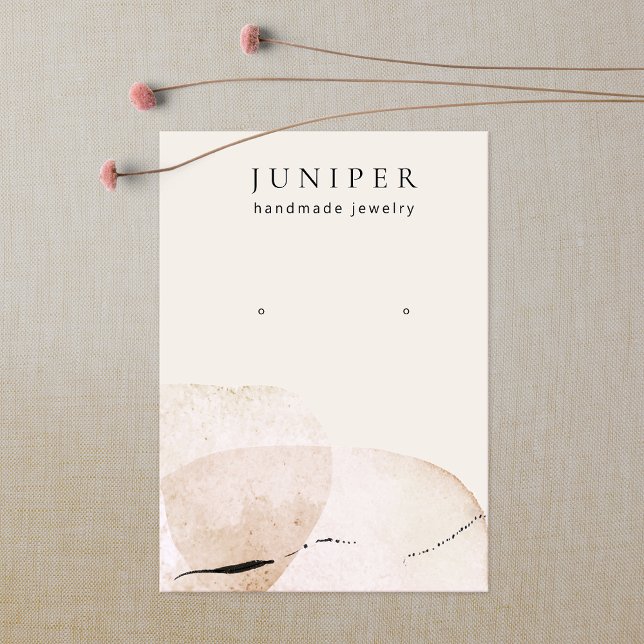 Artistic Watercolor Earring Jewellery Display Business Card (Creator Uploaded)