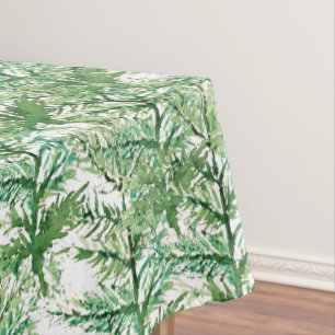 Artistic Watercolor Hand-painted Tree Pattern Tablecloth