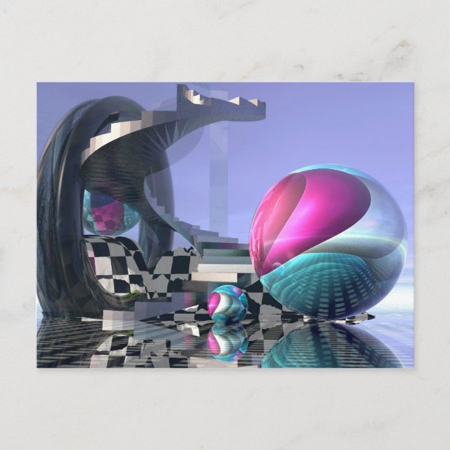 Artistis sci-fi card "Stair to heaven" (Front)