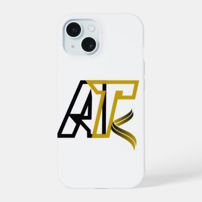 Artisto Logo Phone Case – Sleek Black & Gold Desig (Back)