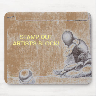 Artists and creative people dread artist's block m mouse mat