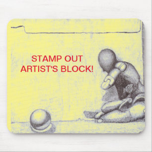 Artists and creative people dread artist's block m mouse mat