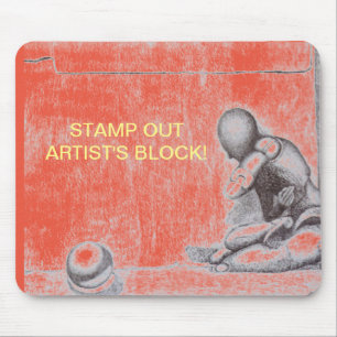 Artists and creative people dread artist's block m mouse mat