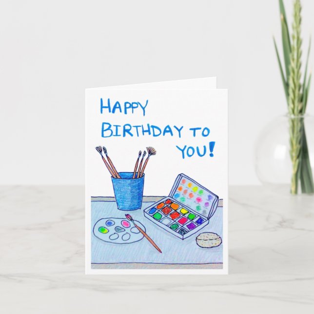 Artist's Birthday Card (Front)