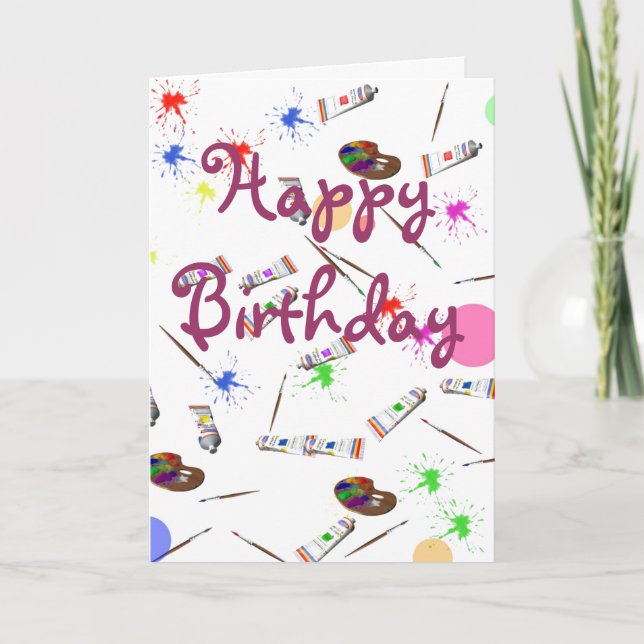 Artists birthday card (Front)