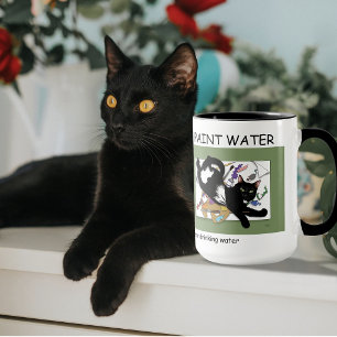 Artist's Black Cat Mug