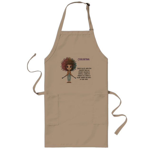 Artist's Block Art Smock  Long Apron (Front)