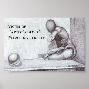 "Artist's Block" Mini-Poster Poster