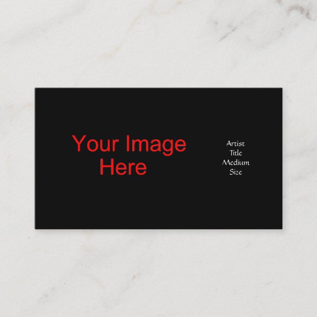 Artist's Business Card (Front)