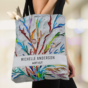 Artist's Colorful Tote Bag