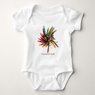 Artists Coloured Oil Pencils Baby Bodysuit