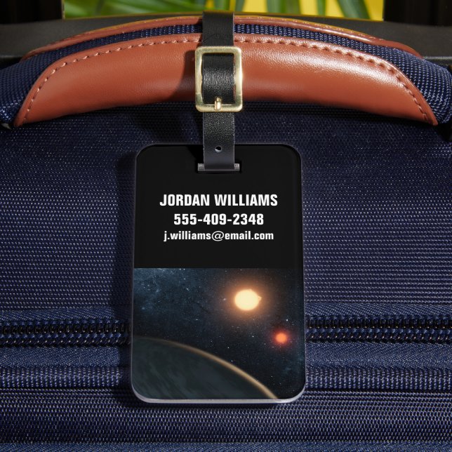 Artist's Concept Illustrating Kepler-16b. Luggage Tag (Front Insitu 2)