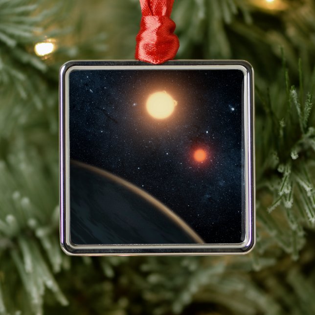 Artist's Concept Illustrating Kepler-16b. Metal Tree Decoration (Tree)