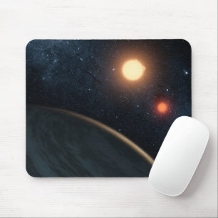 Artist's Concept Illustrating Kepler-16b. Mouse Mat