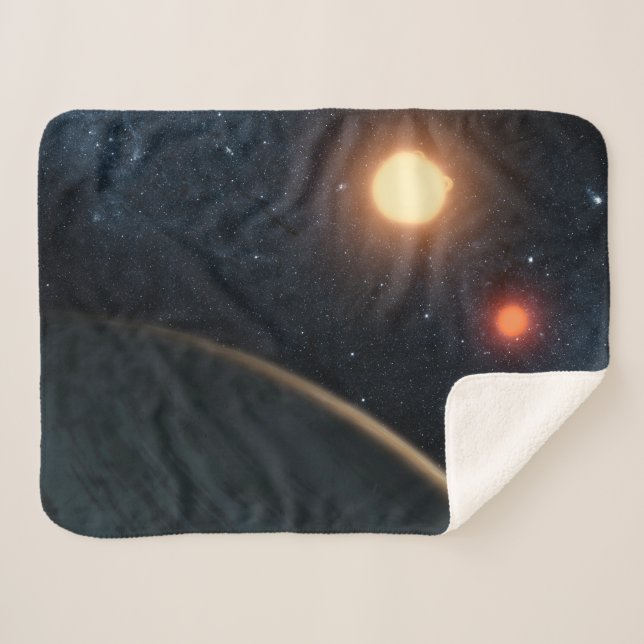 Artist's Concept Illustrating Kepler-16b. Sherpa Blanket (Front (Horizontal))