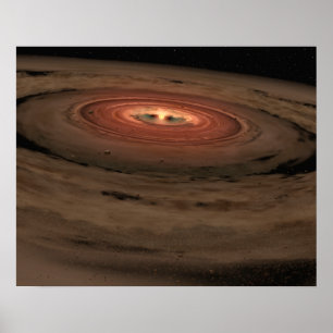 Artist's concept Mini Solar System in the Making Poster
