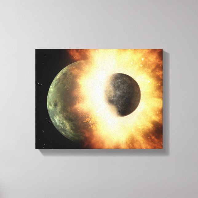 Artist's concept of a celestial body canvas print (Front)
