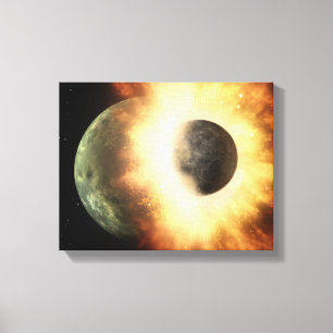 Artist's concept of a celestial body canvas print