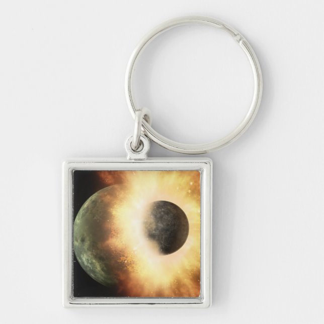 Artist's concept of a celestial body key ring (Front)