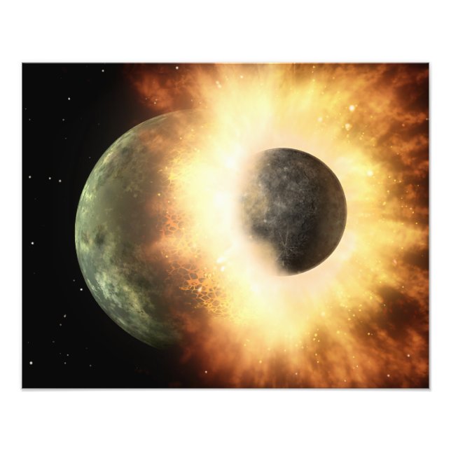 Artist's concept of a celestial body photo print (Front)