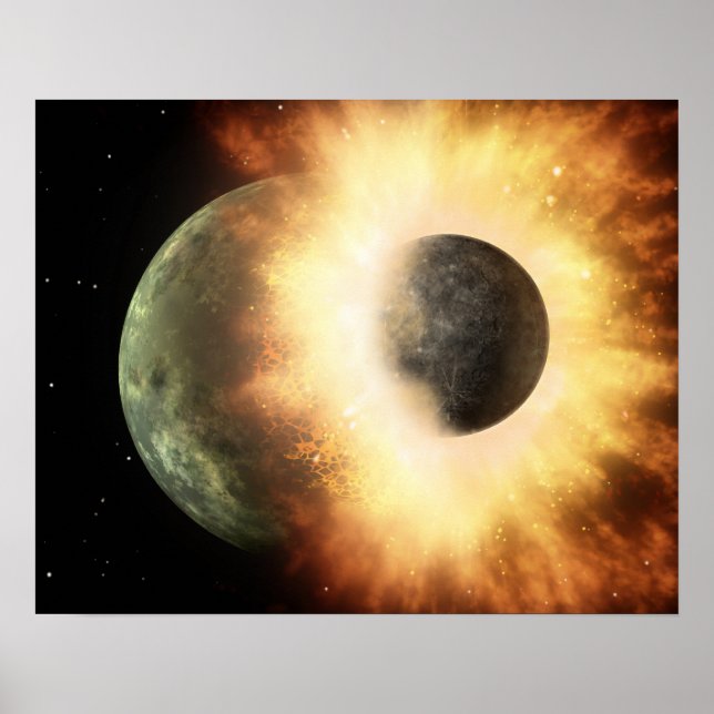Artist's concept of a celestial body poster (Front)