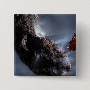 Artist's concept of Deep Impact's Encounter 15 Cm Square Badge