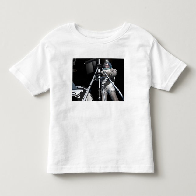 Artist's concept of future space exploration toddler T-Shirt (Front)